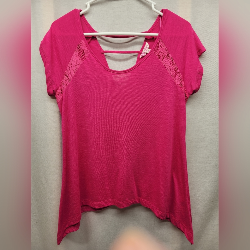 Junior's Candie's Size Small Pink Top with Cut Out Back